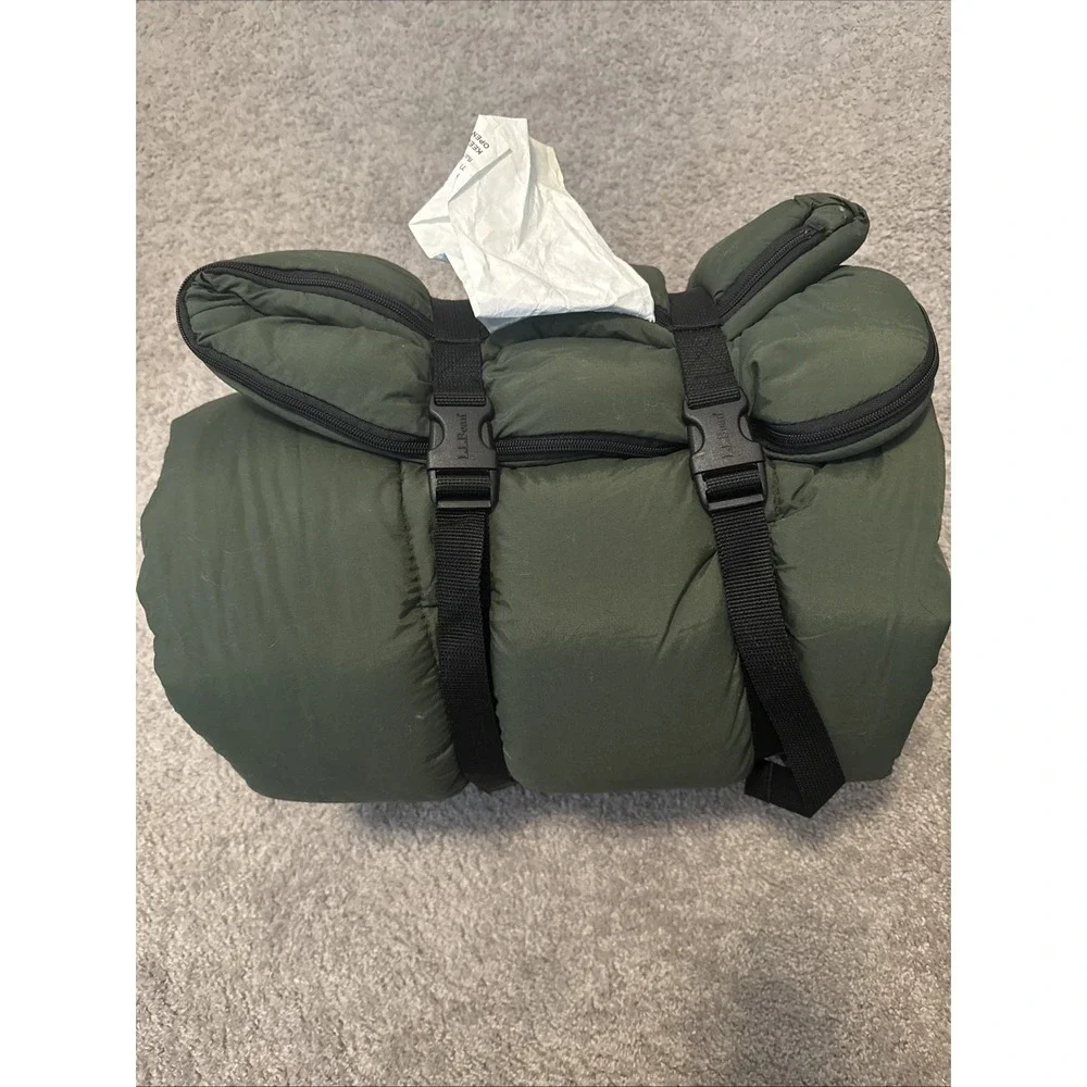 Vintage LL Bean Sleeping Hunter Green Bag 40 Degree Camp Bag